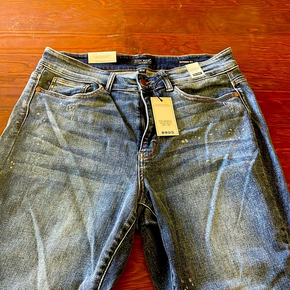 Judy Blue Dark Wash Boyfriend Fit Jeans